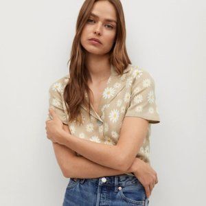 Mango Daisy Knitted Top